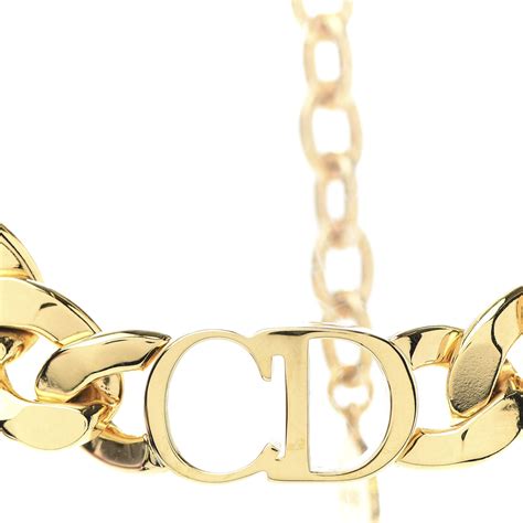 dior chain choker